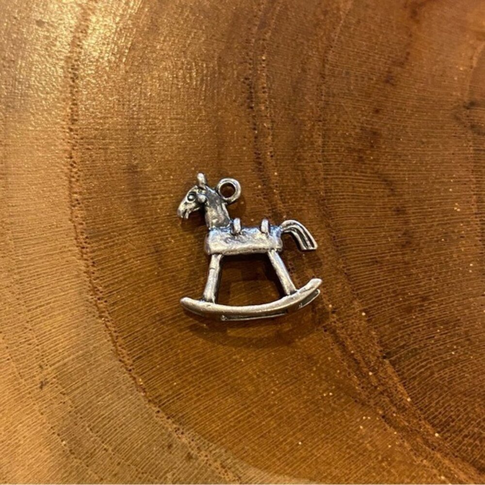 RETIRED James Avery Rocking Horse Charm, Sterling Silver